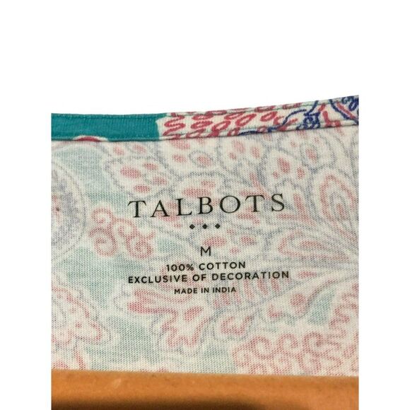 Talbots Bandana Paisley Tunic Top - Picture 5 of 6